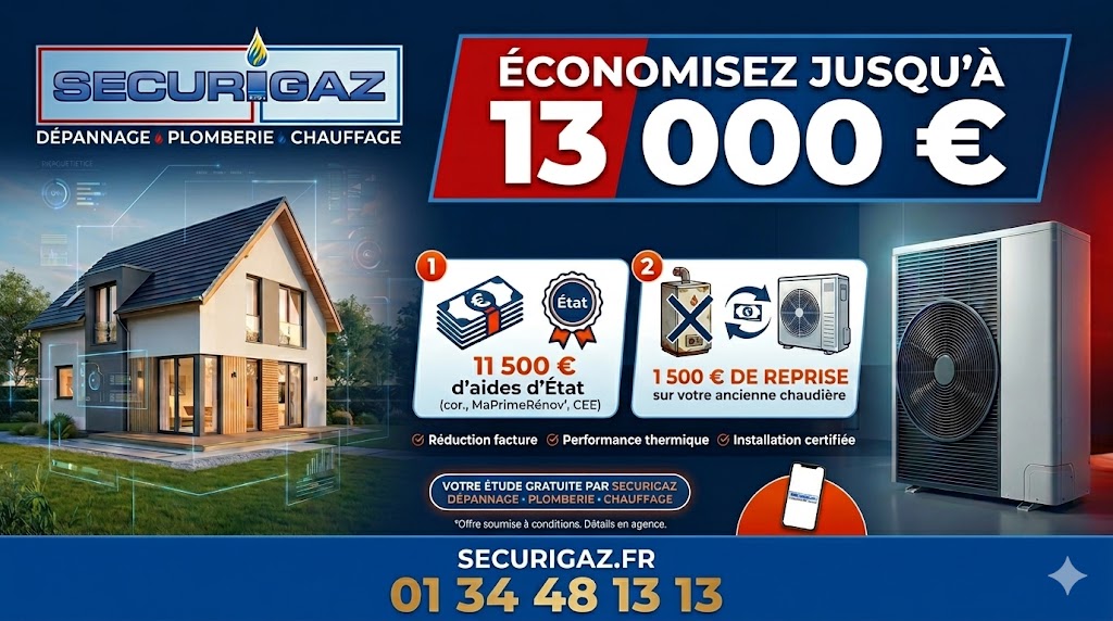 Promotion Securigaz économisez jusqu'à 13 000 €